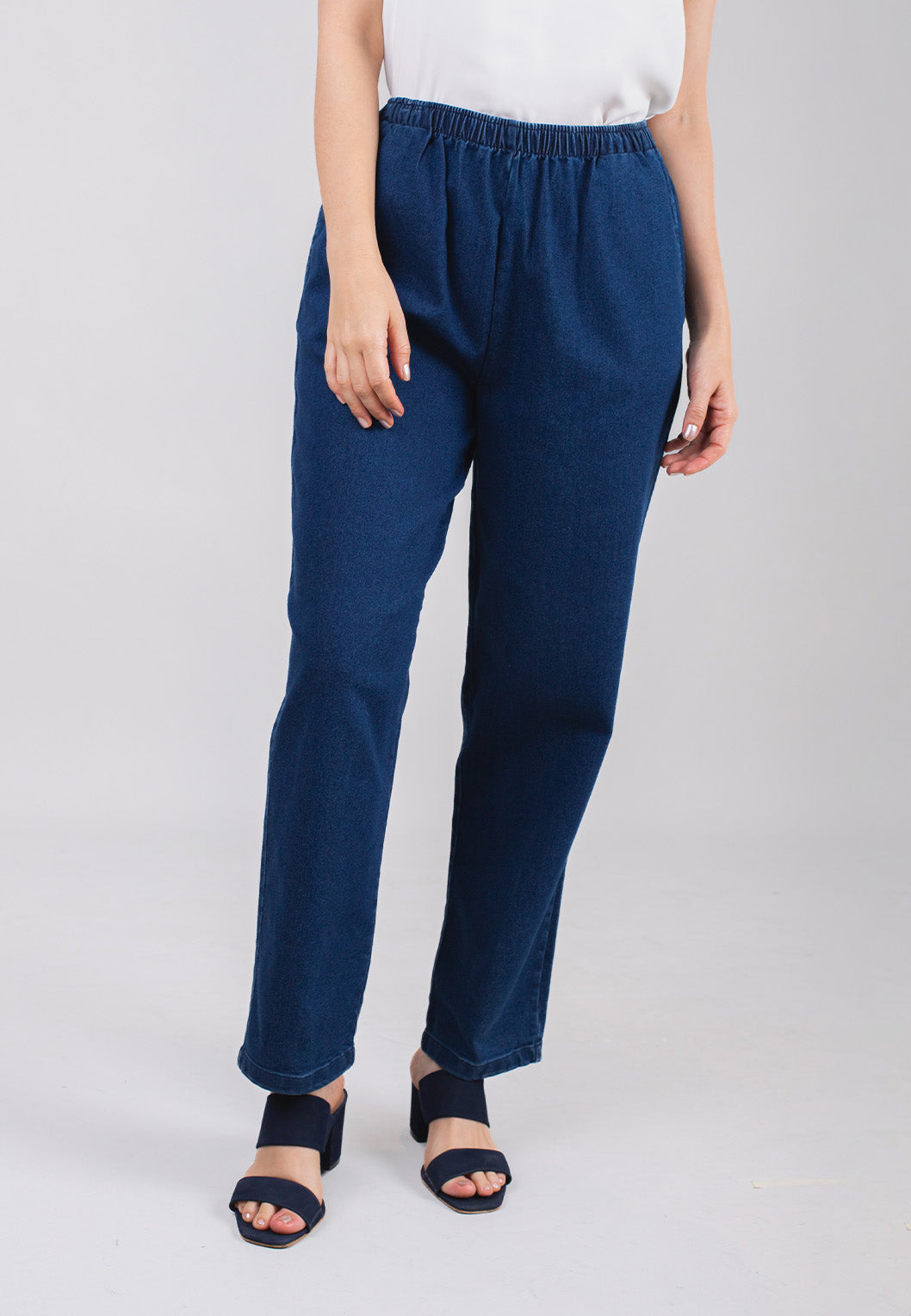 Pull On Denim Pant Indigo