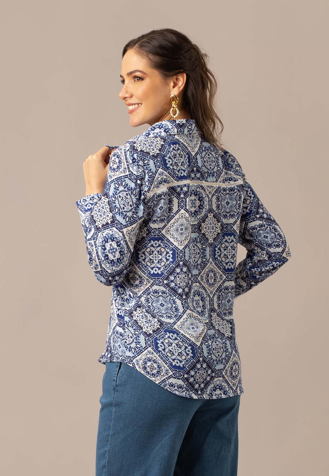 Long Sleeve Blouse - Summer Denim Collection