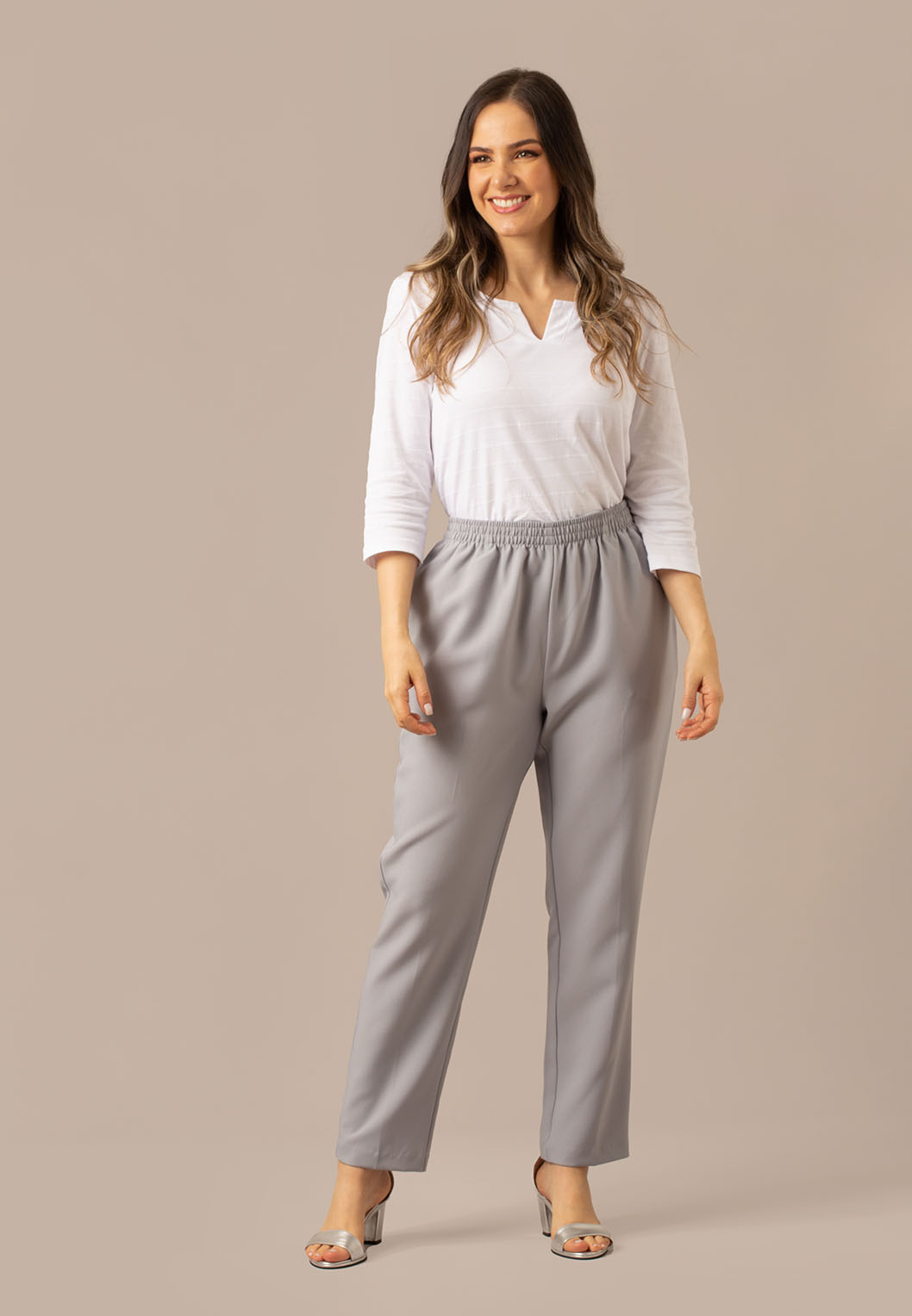 Poly Poplin Pull On Pant