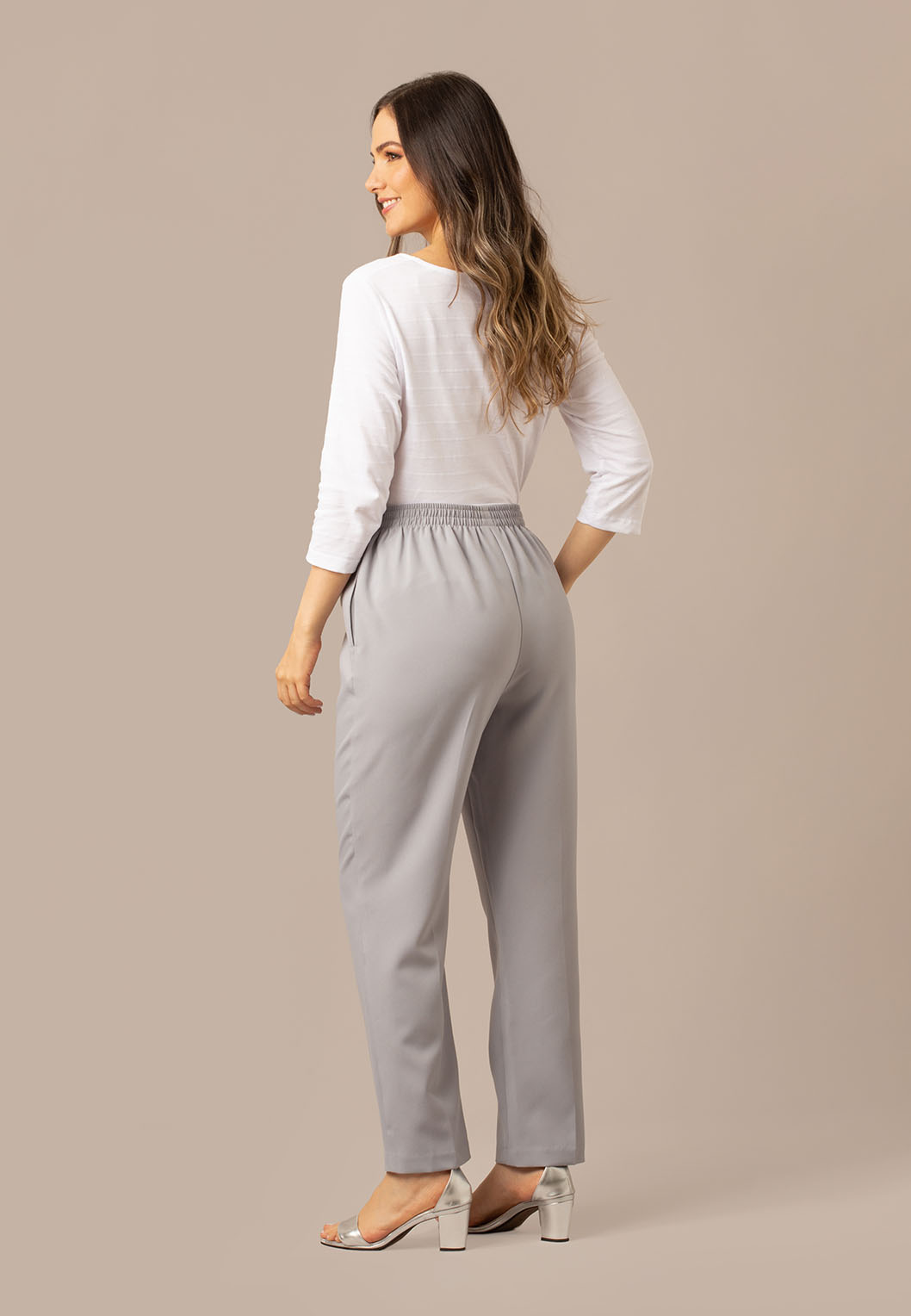 Poly Poplin Pull On Pant