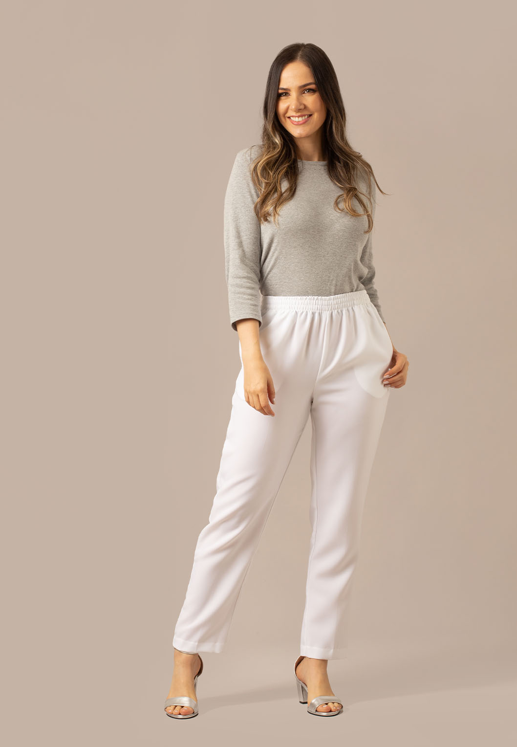 Poly Poplin Pull On Pant