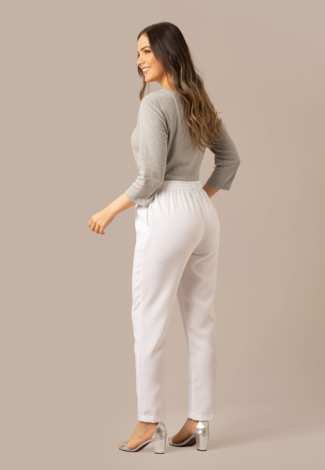 Poly Poplin Pull On Pant