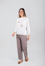 Pull Over Embroidery Fleece