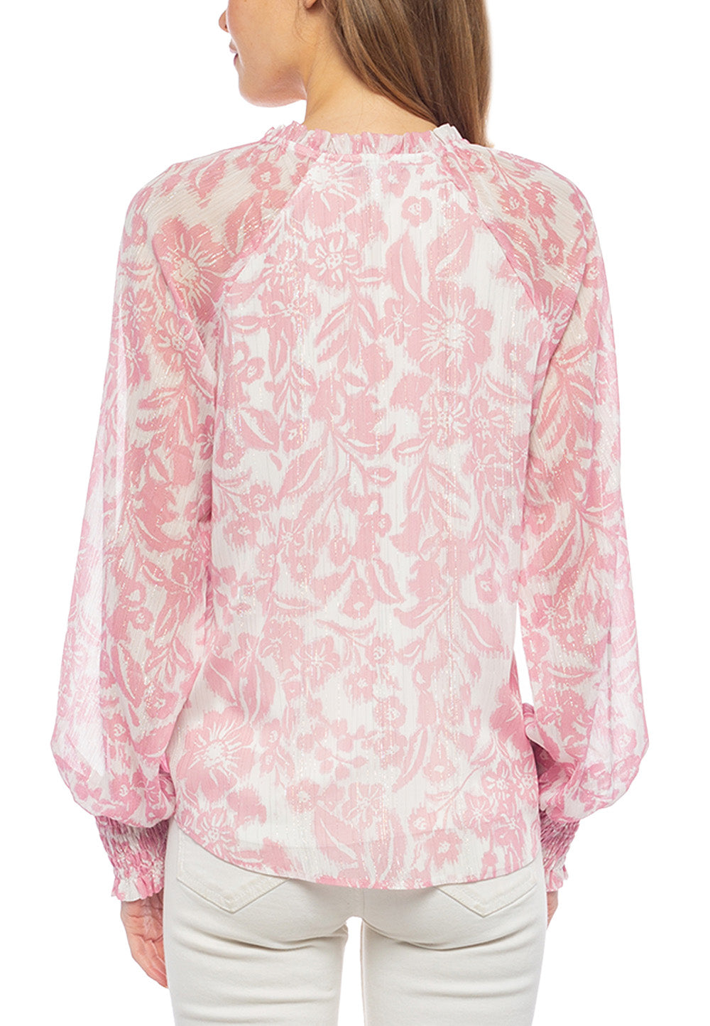 Pink Yoryu Printed Blouse