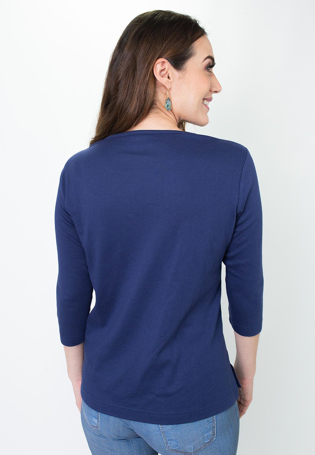 Pintuck Neck Top