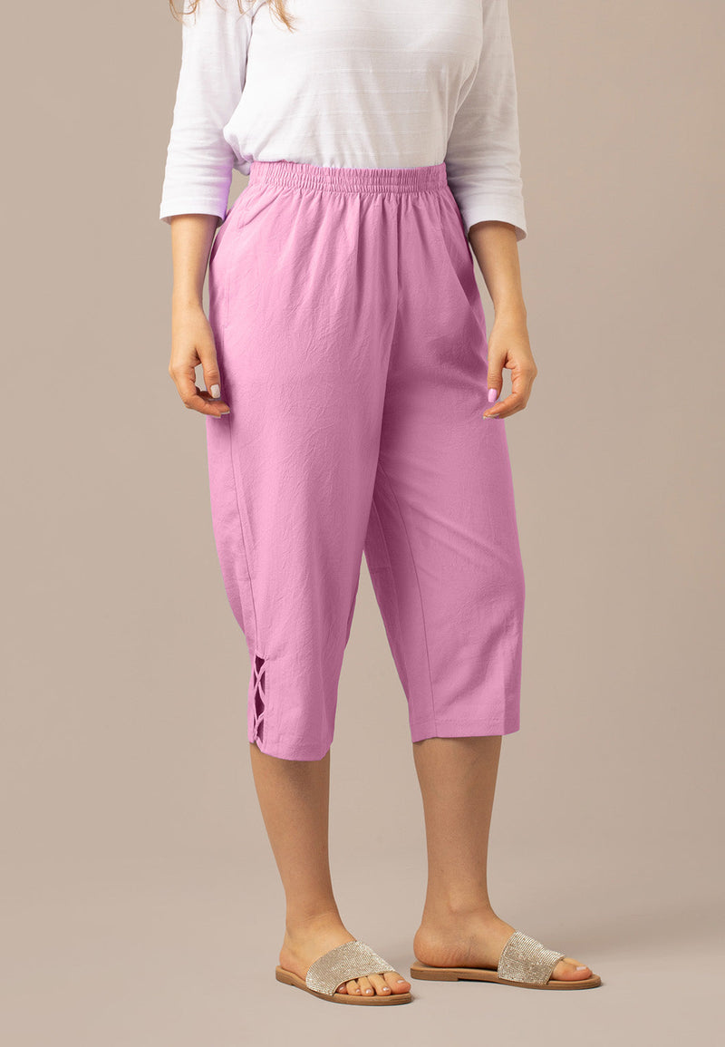Pull-On Lechute Clamdigger - Dusty Rose