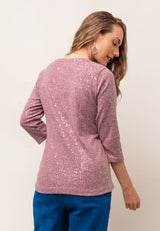 3/4 Sleeve Pullover Top