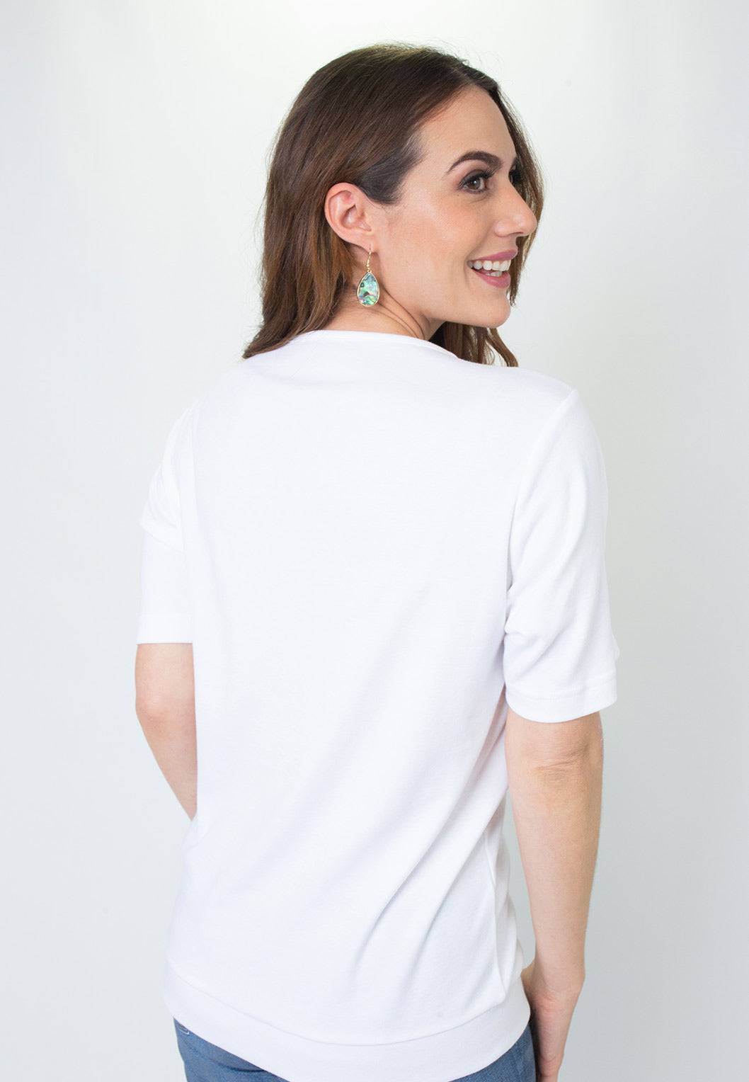 Short Sleeve Jewel Knit Top