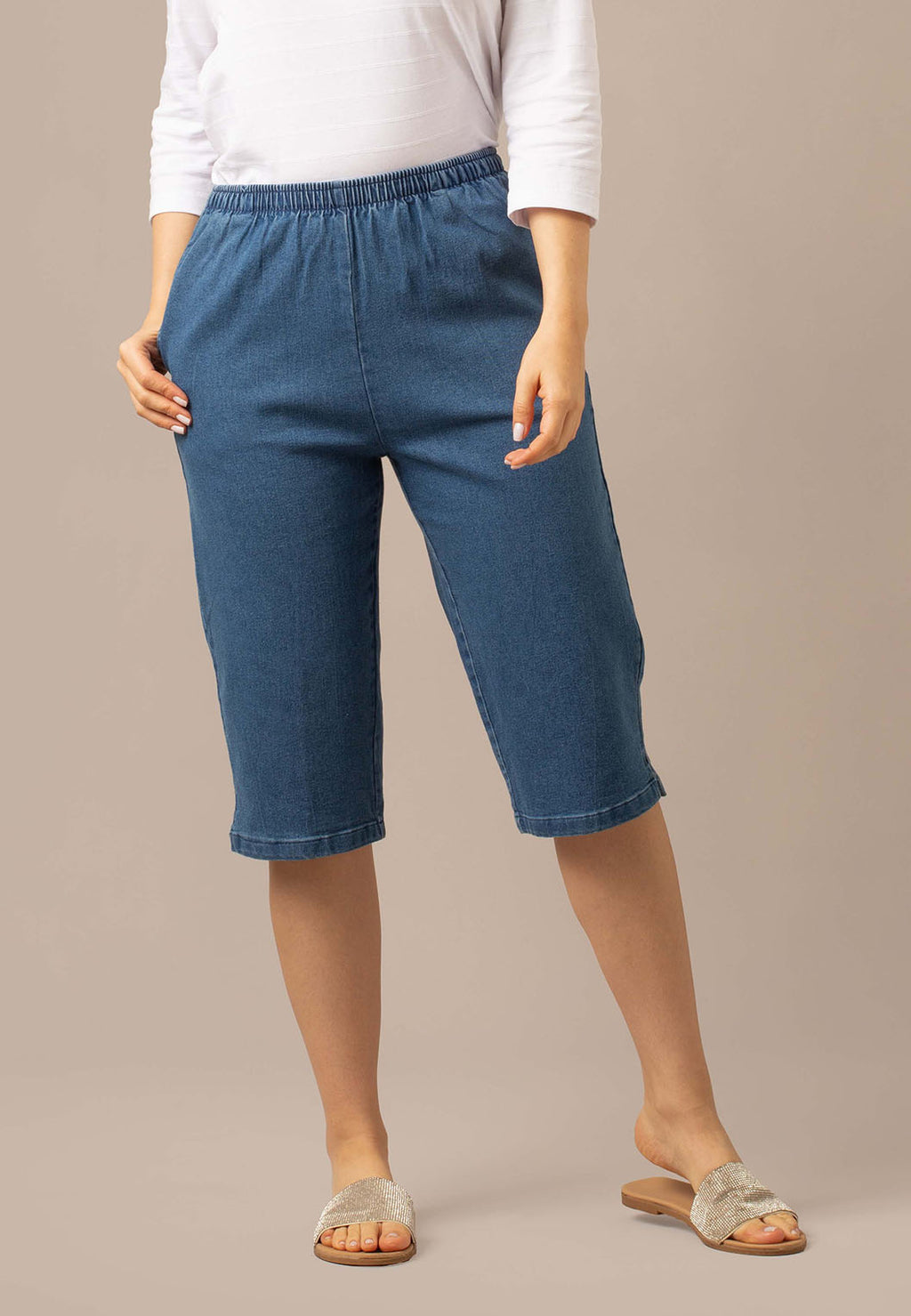 Capris denim hot sale